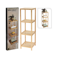Этажерка 4 полки Storage 34X33X110 см, бамбук Этажерка 4 полки Storage 34X33X110 см, бамбук