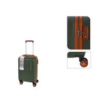Чемодан троллер ProWorld 30 л 53X34X25 см, хаки, пластик Чемодан троллер ProWorld 30 л 53X34X25 см, хаки, пластик