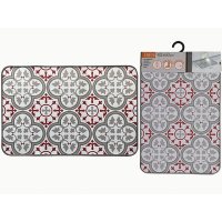 Covoras antiderapant 40X60cm Luance Paco Rouge, poliester/ cauciuc Covoras antiderapant 40X60cm Luance Paco Rouge, poliester/ cauciuc