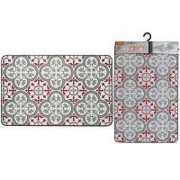 Covoras antiderapant 50X80cm Luance Paco Rouge, poliester/ cauciuc Covoras antiderapant 50X80cm Luance Paco Rouge, poliester/ cauciuc