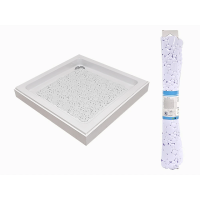 Covoras pentru dus 50X50cm Tendance Bubbles, alb, PVC Covoras pentru dus 50X50cm Tendance Bubbles, alb, PVC