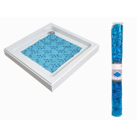 Covoras pentru dus 50X50cm Tendance Bubbles, verde-albastru, PVC Covoras pentru dus 50X50cm Tendance Bubbles, verde-albastru, PVC