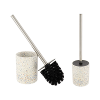Perie WC cu suport Tendance Terazzo H36cm, D9.5cm