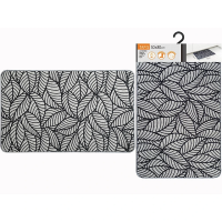 Covoras antiderapant 50X80cm Luance Jungle, gri, poliester/ cauciuc Covoras antiderapant 50X80cm Luance Jungle, gri, poliester/ cauciuc