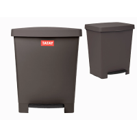 Cos pentru gunoi cu pedala Tatay Cubik 23 l, 33.5X30X39 cm, maro Cos pentru gunoi cu pedala Tatay Cubik 23 l, 33.5X30X39 cm, maro