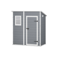 Сарай Manor Pent 4X6, 183.5X111X200.5 см, серый Сарай Manor Pent 4X6, 183.5X111X200.5 см, серый