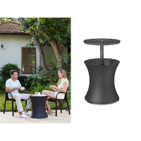 Masa-transformer Keter Cool Bar Rattan, 49.5X49.5X57- 82.5 cm, antracit Masa-transformer Keter Cool Bar Rattan, 49.5X49.5X57- 82.5 cm, antracit
