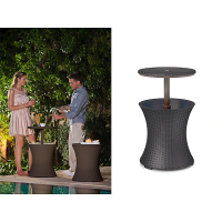 Masa-transformer Keter Cool Bar Rattan, 49.5X49.5X57- 82.5 cm, brun Masa-transformer Keter Cool Bar Rattan, 49.5X49.5X57- 82.5 cm, brun