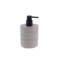 Dozator pentru sapun Tendance 380 ml cu efect de beton, gri, polirasina Dozator pentru sapun Tendance 380 ml cu efect de beton, gri, polirasina