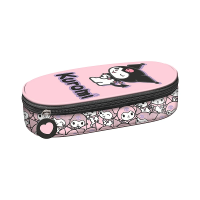 Penar 23X9.5X6 cm Bambino Kuromi Pink, textil Penar 23X9.5X6 cm Bambino Kuromi Pink, textil