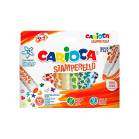 Set markere cu stampile 12buc Carioca Stamperello Set markere cu stampile 12buc Carioca Stamperello