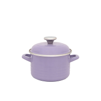 Кастрюля эмалированная Waves Violet 16 см, 2 л, крышка металл