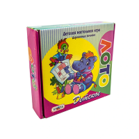 Игра настольная Лото Детское с деревянными бочонками (рус)
