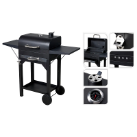 Барбекю прямоугольный на ножках BBQ 109X34X98 см, 2 решетки + термометр Барбекю прямоугольный на ножках BBQ 109X34X98 см, 2 решетки + термометр