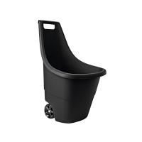 Тележка садовая Keter Easy Go Breeze 50l, 2-х колесная, черная, пластик