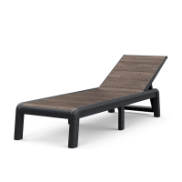 Sezlong de gradina Keter Deco Porto 187.5X58X29 cm, grafit/nuc