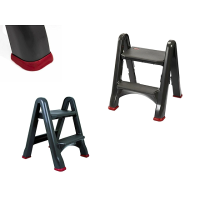 Лестница-стремянка Keter Curver 49X17X63 см, 2 ступеньки, макс 150кг, антрацит