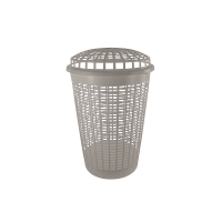 Cos pentru rufe cu capac Linda 60 l 45X66 cm, polipropilen, cappucino
