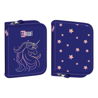Пенал-книжка 1zip 20.5X14X3.5 см Unicorn Glow, текстиль