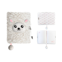 Дневник с замком A5, 96 листов 3D My Little Friend Sheep, плюшевая обложка Дневник с замком A5, 96 листов 3D My Little Friend Sheep, плюшевая обложка