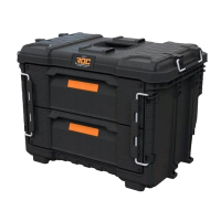 Ящик для инструментов Keter ROC Pro Gear 2.0, 2 отделения, черный