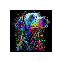 Pictura dupa numere 40X40 cm fundal negru Animale Pictura dupa numere 40X40 cm fundal negru Animale