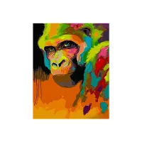 Картина по номерам 40X50 см белый фон Животные
