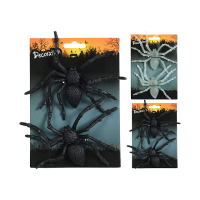 Набор пауков Halloween 2шт, 13cm, 2цвета, пластик