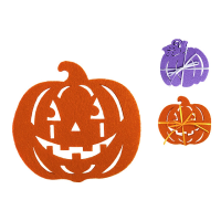 Набор подставок под горячее 4шт Halloween D10 см, фетр Набор подставок под горячее 4шт Halloween D10 см, фетр