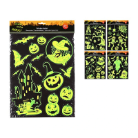 Autocolante pentru geam Halloween 30X37.5cm, fluorescente Autocolante pentru geam Halloween 30X37.5cm, fluorescente