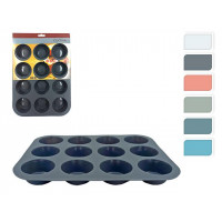 Formă pentru copt de 12 checuri din silicon Cucina 24.5X32cm Formă pentru copt de 12 checuri din silicon Cucina 24.5X32cm