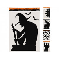 Наклейки на окно Halloween 60X42cm Ведьма, 4дизайна Наклейки на окно Halloween 60X42cm Ведьма, 4дизайна