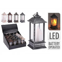 Фонарь 3LED 13X5сm, серый, пластик