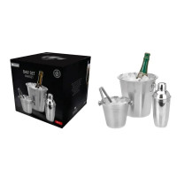 Set pentru bar EH: galeata pentru gheata, galeata de racire, shaker Set pentru bar EH: galeata pentru gheata, galeata de racire, shaker