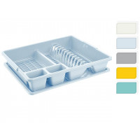 Uscător pentru vase Tontarelli, 47x38X8.5 cm, plastic, multicolor Uscător pentru vase Tontarelli, 47x38X8.5 cm, plastic, multicolor
