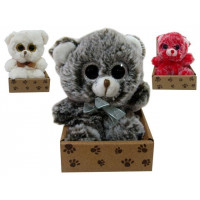 Игрушка мягкая Медвежонок с большими глазами 12cm