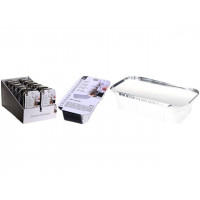Forme din aluminiu EH 6buc, 20X11X5cm, cu capac Forme din aluminiu EH 6buc, 20X11X5cm, cu capac