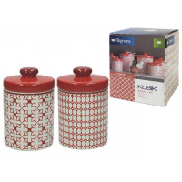 Емкость керамическая 1.2l Tognana Kubik Rosso Емкость керамическая 1.2l Tognana Kubik Rosso