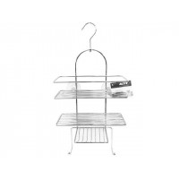 Raft portabil pe Cârlig cu 3 nivele MSV 25X53cm, cromat Raft portabil pe Cârlig cu 3 nivele MSV 25X53cm, cromat