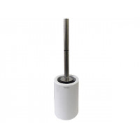 Perie WC cu suport Spirella Tube, albă, din portelan Perie WC cu suport Spirella Tube, albă, din portelan