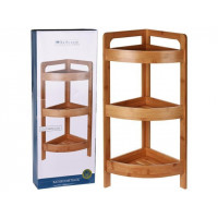 Etajera de colt cu 3 nivele Bathroom 23X23X61cm, bambus Etajera de colt cu 3 nivele Bathroom 23X23X61cm, bambus