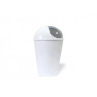 Cos pentru gunoi cu capac batant Conical 5l, alba Cos pentru gunoi cu capac batant Conical 5l, alba