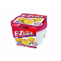Набор емкостей пищевых EZ Lock 3шт, 0.19l, D10cm Набор емкостей пищевых EZ Lock 3шт, 0.19l, D10cm