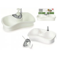 Dozator pentru sapun lichid Snips cu tava pentru burete 26cm Dozator pentru sapun lichid Snips cu tava pentru burete 26cm