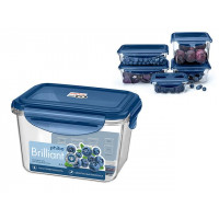 Контейнер герметичный Phibo Brilliant 0.7l, 14X11X9cm, синий Контейнер герметичный Phibo Brilliant 0.7l, 14X11X9cm, синий
