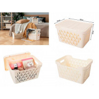 Cos cu capac Econova Deluxe 38X28X22сm, 18l, fildes Cos cu capac Econova Deluxe 38X28X22сm, 18l, fildes