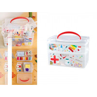 Cutie pentru depozitare Econova ”Trusă medicală” 5l, 25X16X17cm, 2 compartimente Cutie pentru depozitare Econova ”Trusă medicală” 5l, 25X16X17cm, 2 compartimente