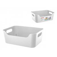 Корзина Econova Scandi 4.6l, 27X19X10.5cm, белая Корзина Econova Scandi 4.6l, 27X19X10.5cm, белая