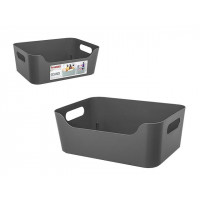 Корзина Econova Scandi 4.6l, 27X19X10.5cm, серая Корзина Econova Scandi 4.6l, 27X19X10.5cm, серая