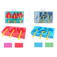 Forma silicon pentru inghetata pe bat EH 19X8X14cm Summer, 3 designuri Forma silicon pentru inghetata pe bat EH 19X8X14cm Summer, 3 designuri